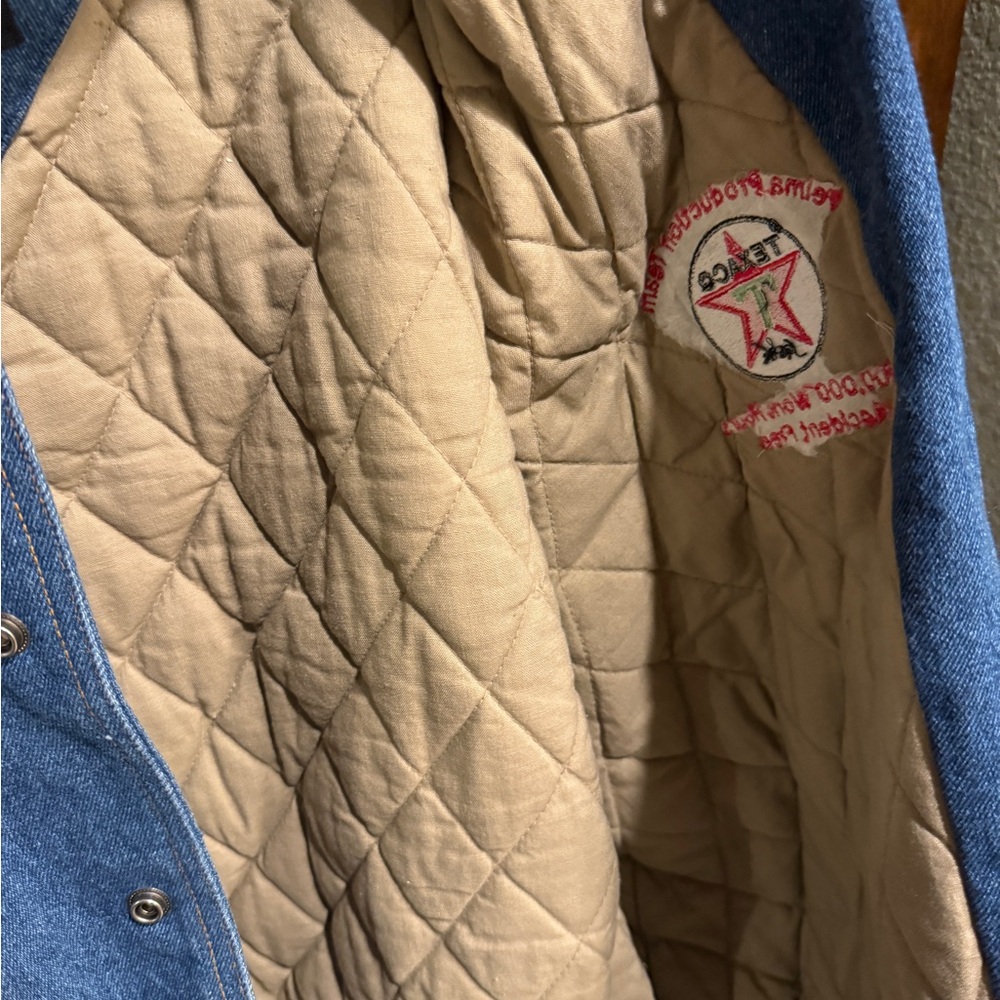 Blue and Tan Military Field Jacket - Picture 3 of 6
